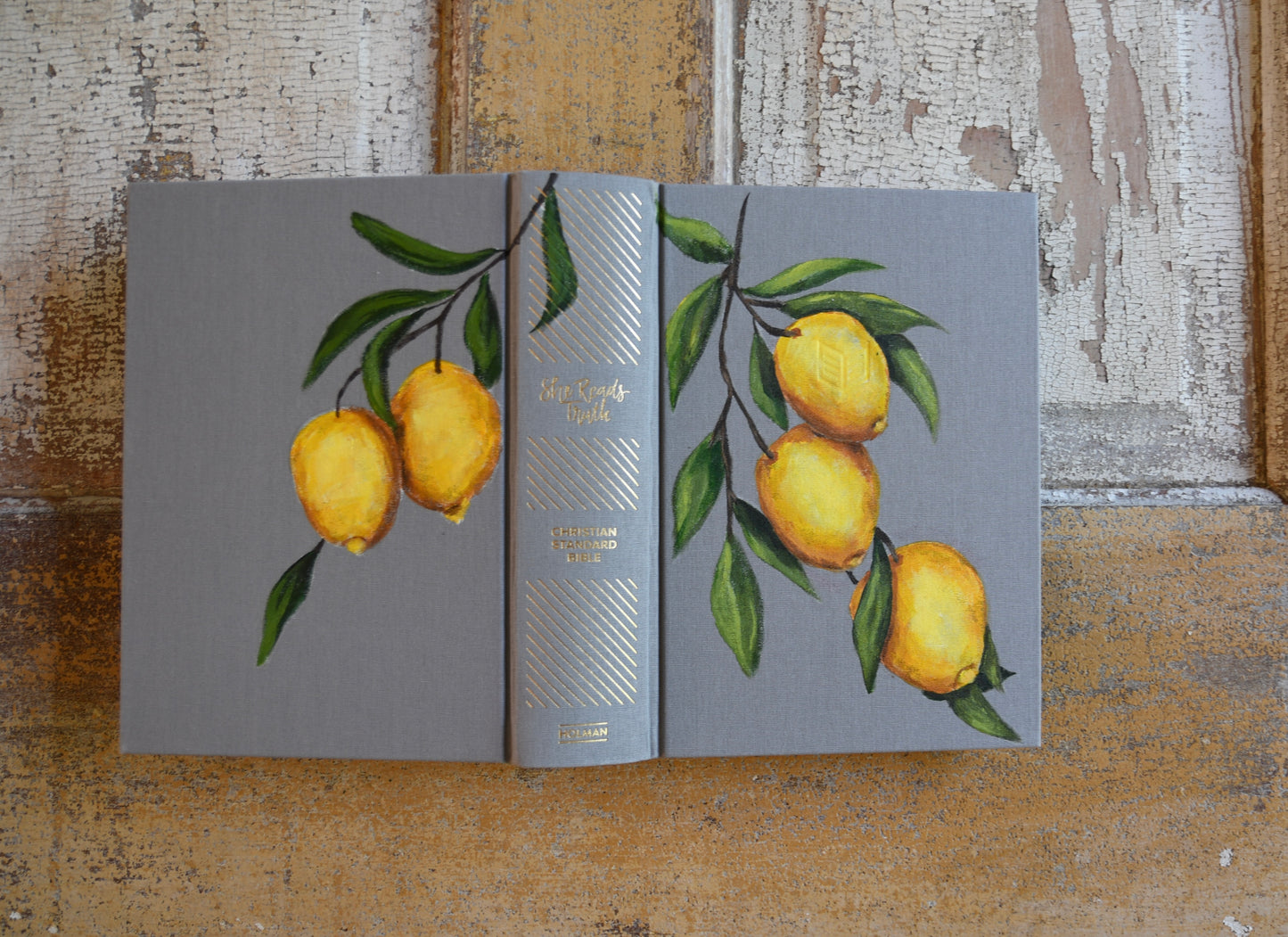 Lemons - Hand Painted Bible