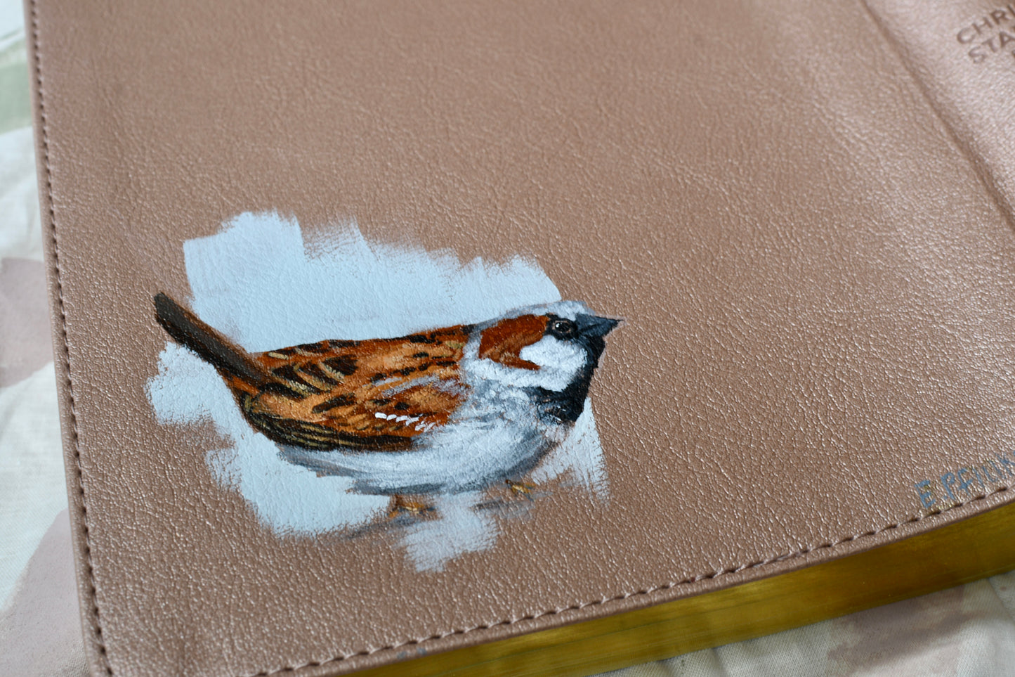 Hand Painted Bible - Sparrows