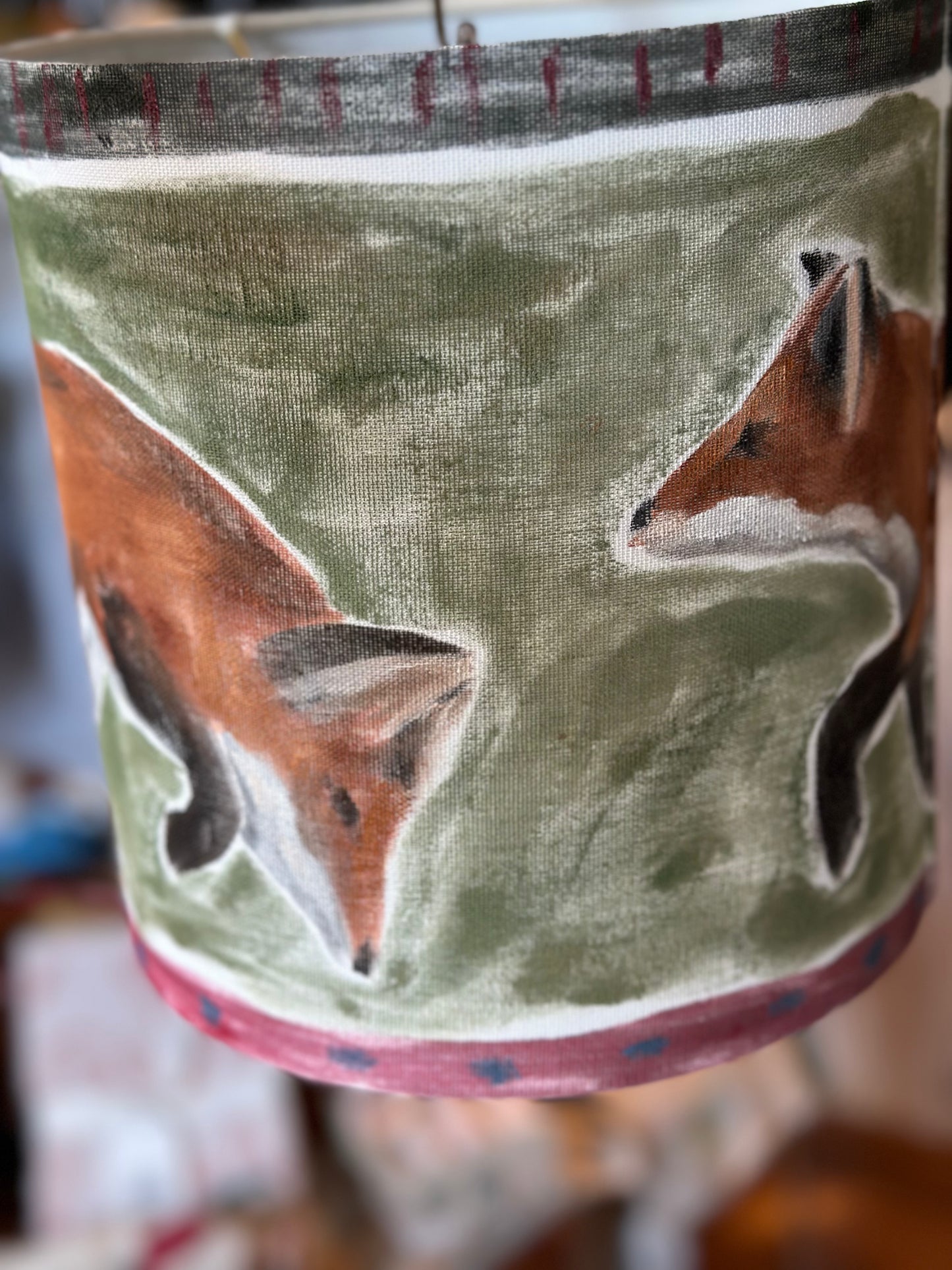 Frolicking Foxes Lamp Shade