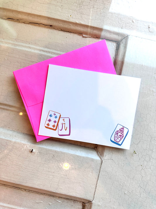 Mahjong Personalized Notecards