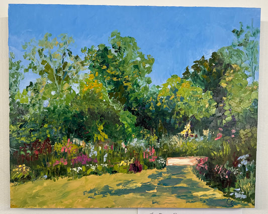 In Full View Of The Garden Oil Painting