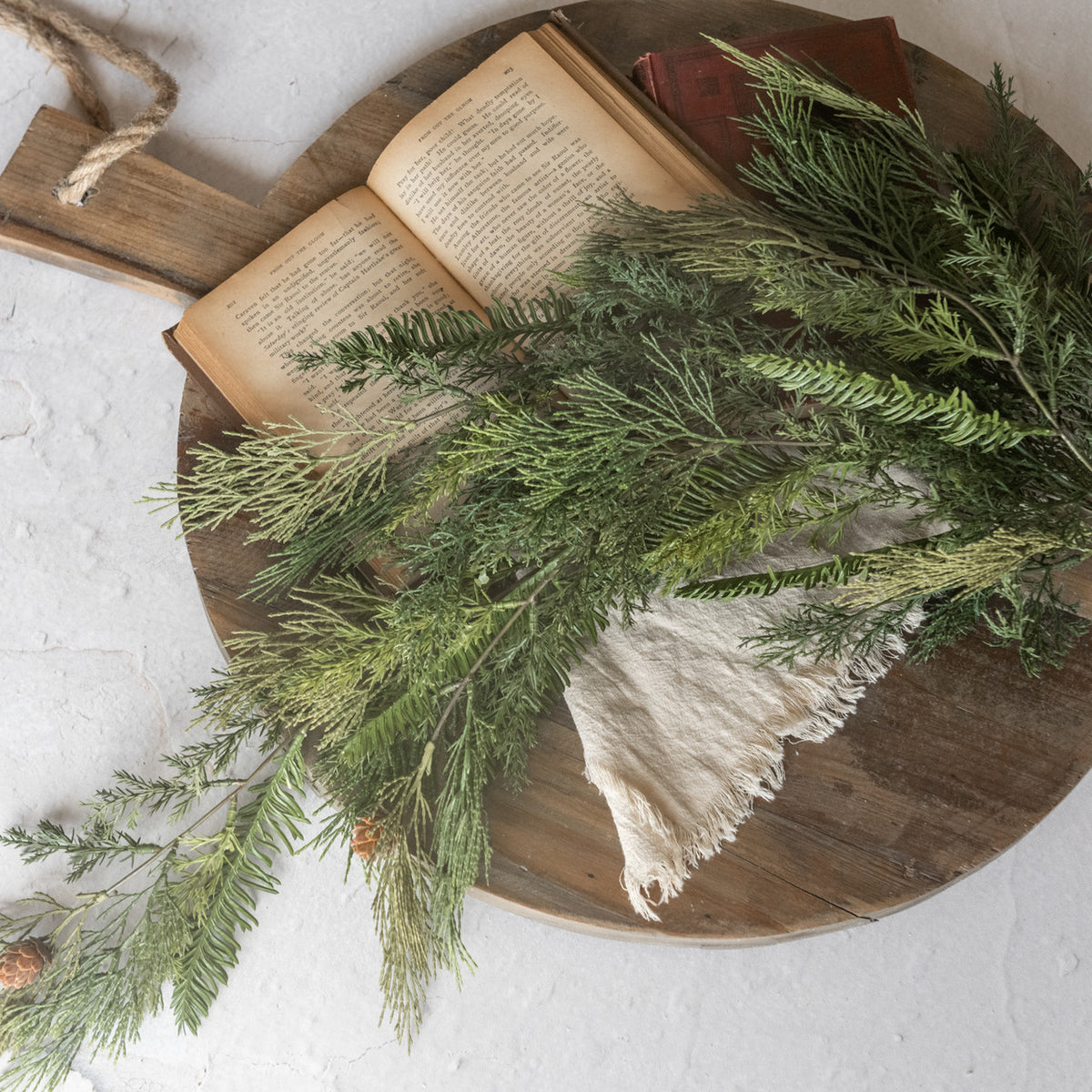 35" Cedar & Hemlock Hanging Vine