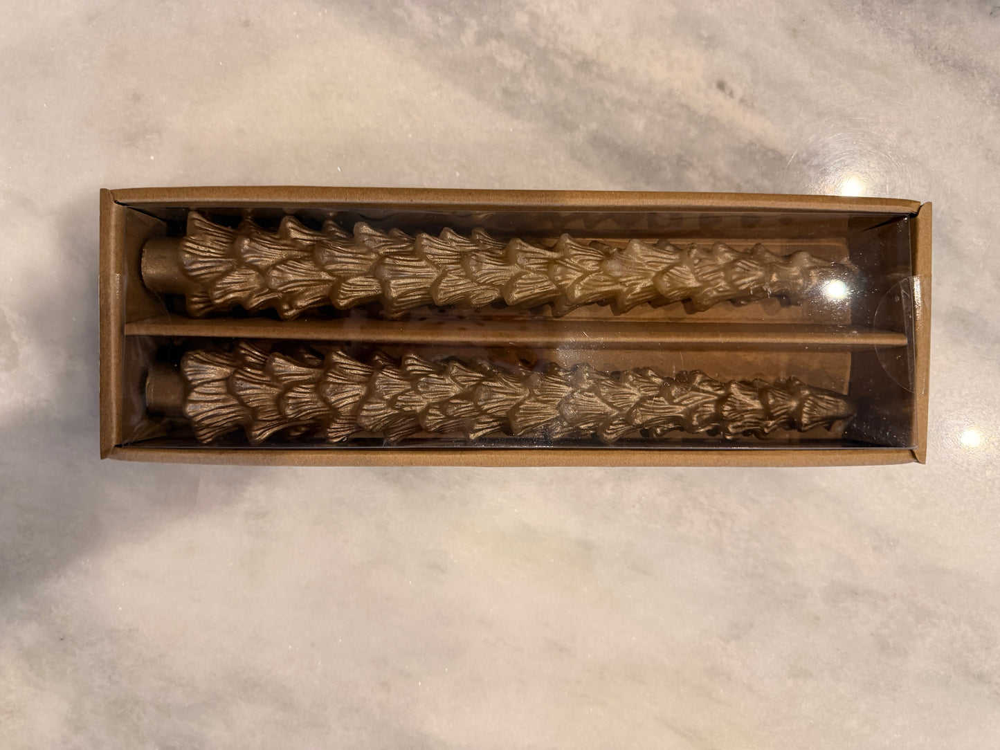 Unscented Tree Shaped Taper Champagne