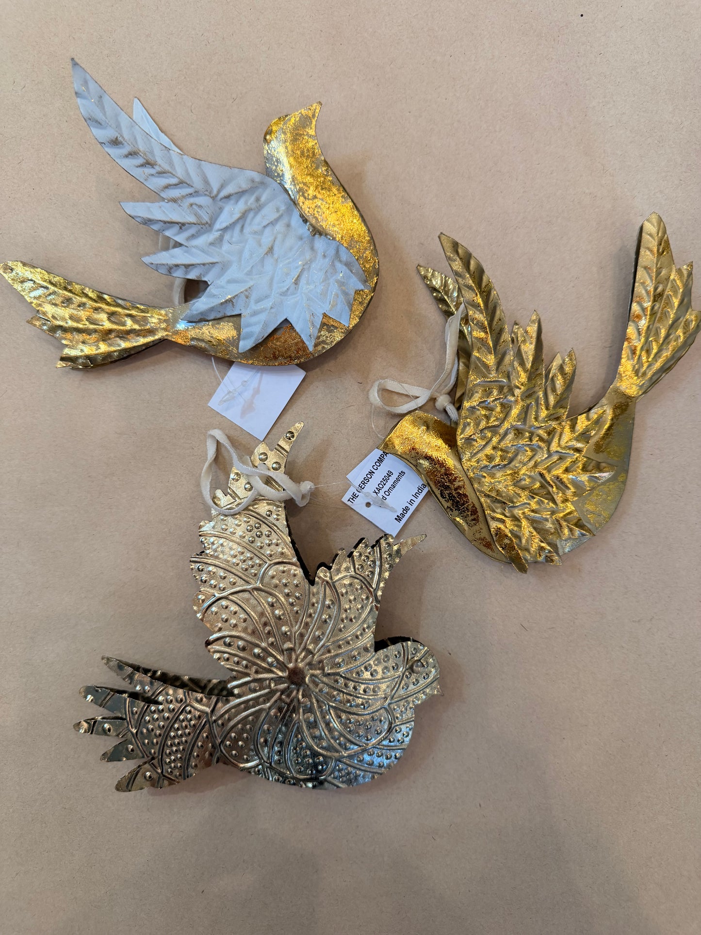 Metal bird ornament