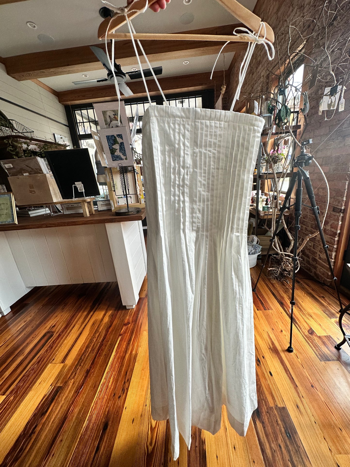 Kaye Pleated Front Detail Midi Dress