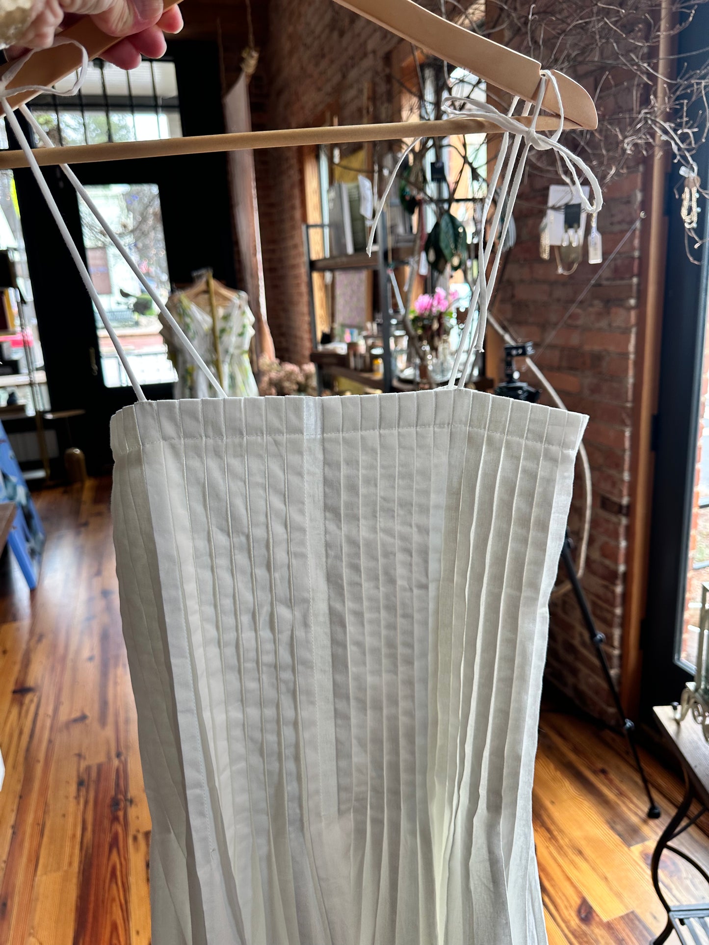 Kaye Pleated Front Detail Midi Dress