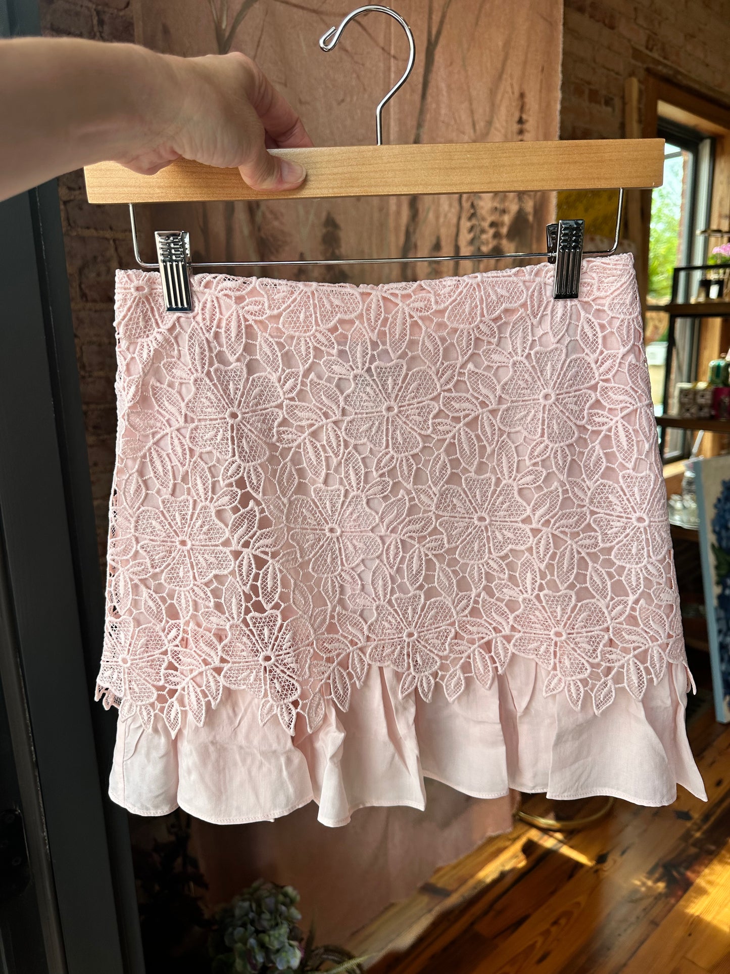 Greer Lace Mini Skirt