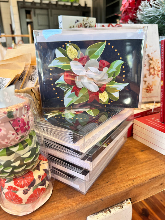 Christmas Magnolia Notecards