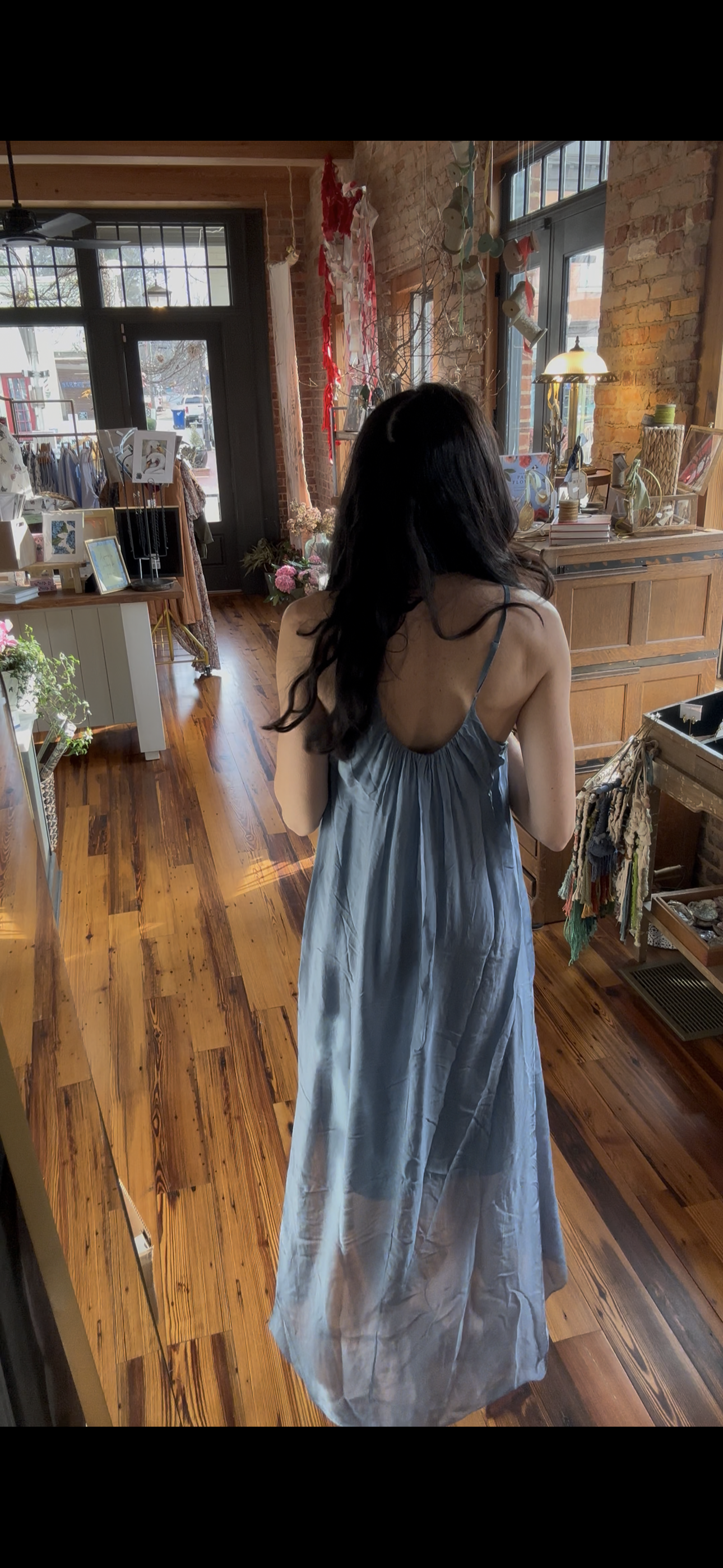 Marina Silk Dress - Aegan Blue