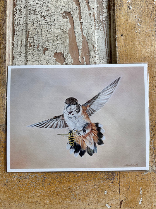 Hummingbird Print 9x12"