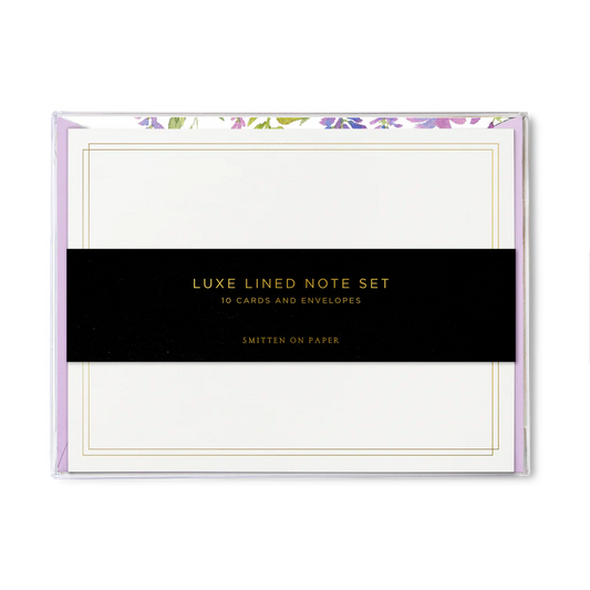 WISTERIA LUXE LINED NOTECARD SET