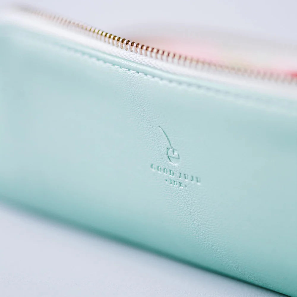 Luxe Slim Pencil Pouch - Green