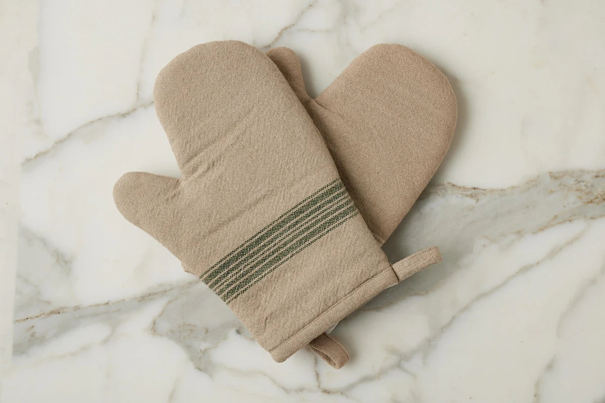 Oven Mit Green Stripe