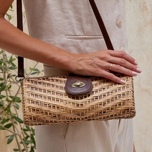 Rattan Convertible Clutch