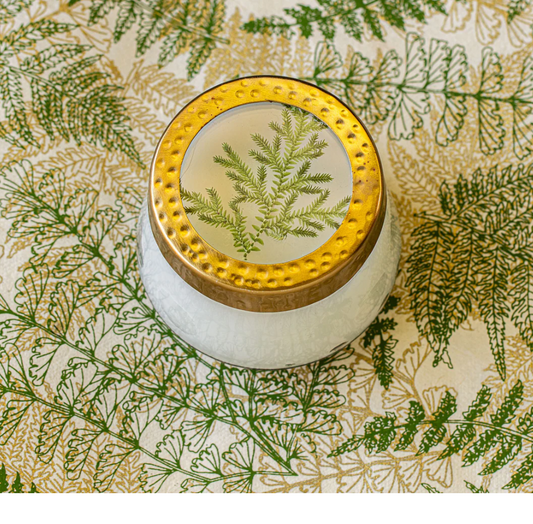FOREST SMALL PRESSED FLORAL CANDLE