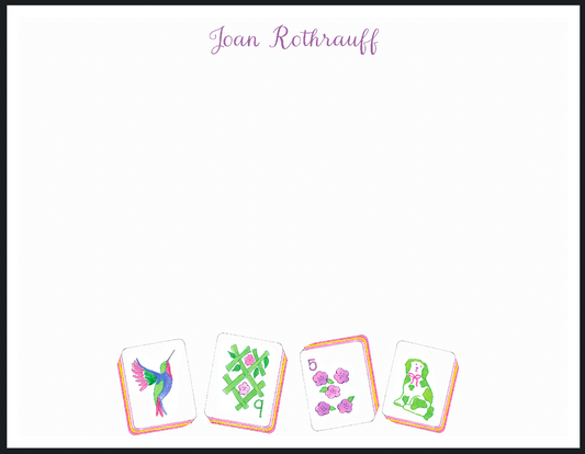 Mahjong Personalized Notecards