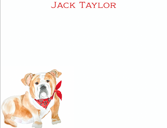 Bulldog notecard Set