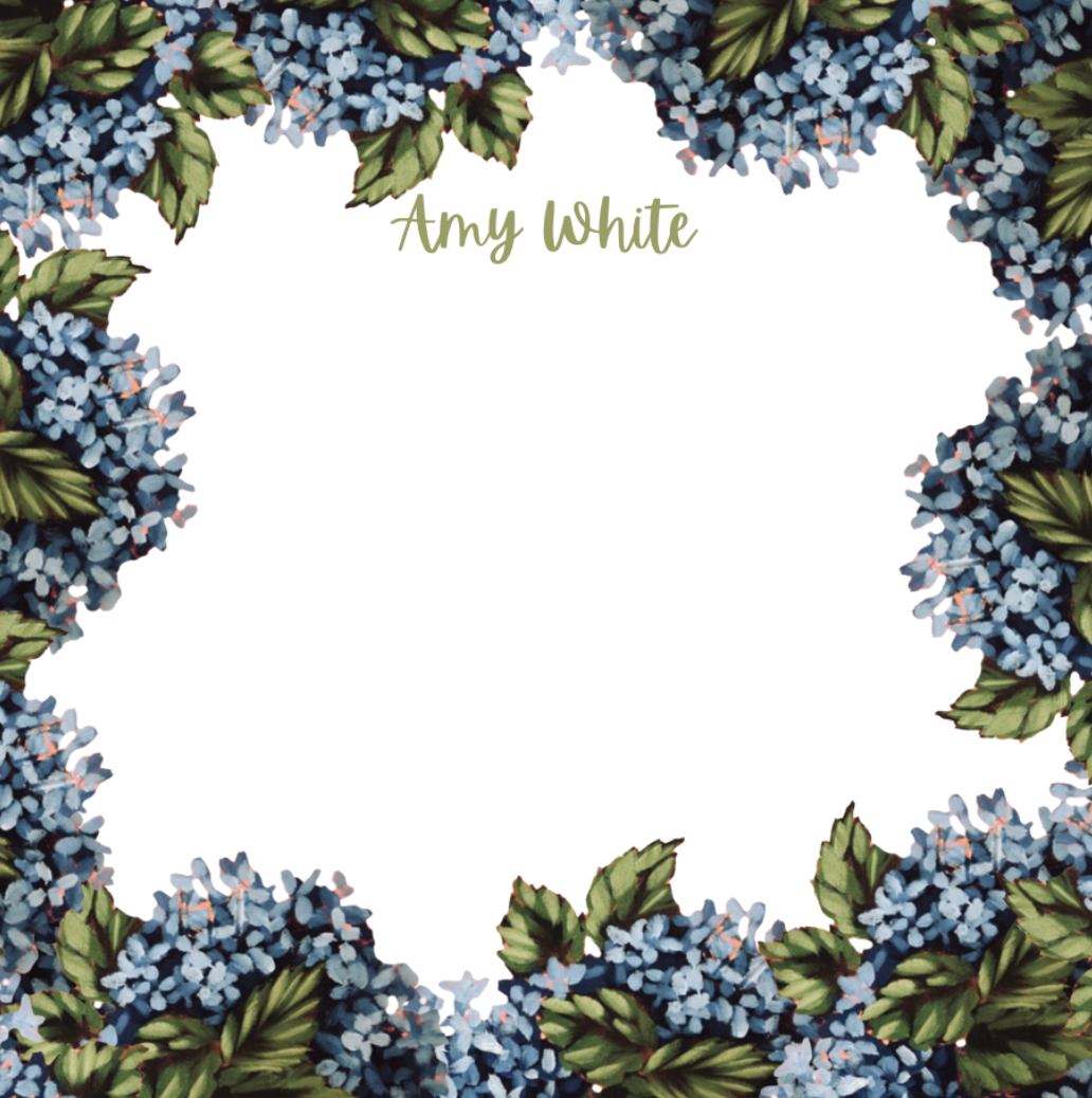 Hydrangea 5x5 Notepad