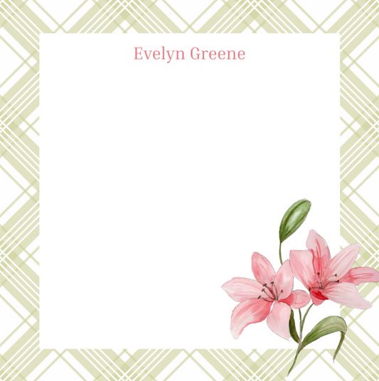 Lillies 5x5 Notepad
