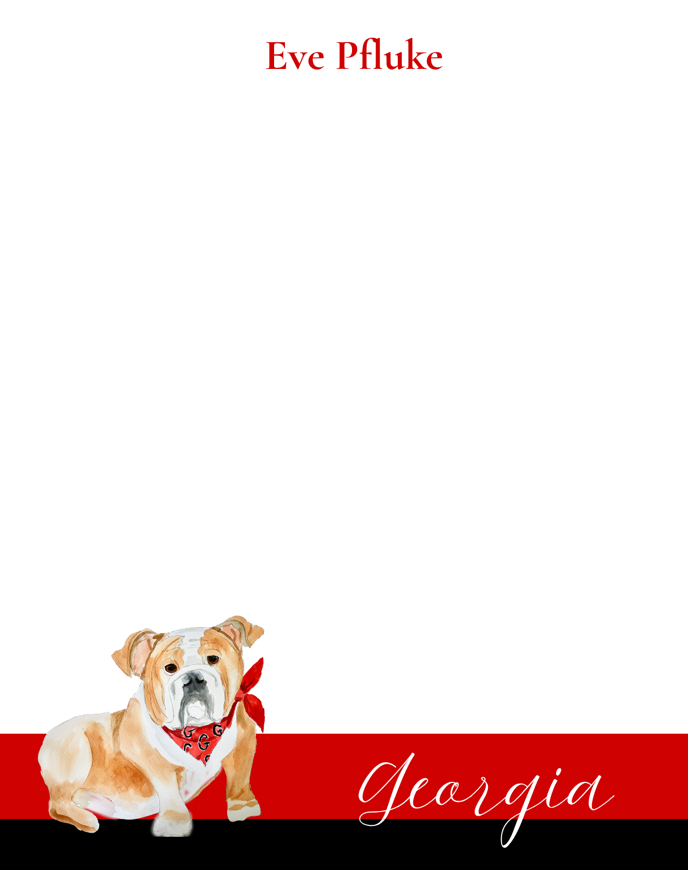 Georgia Notepad 4x5