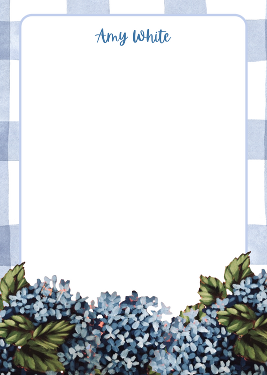 Hydrangea 5x7 Notepad
