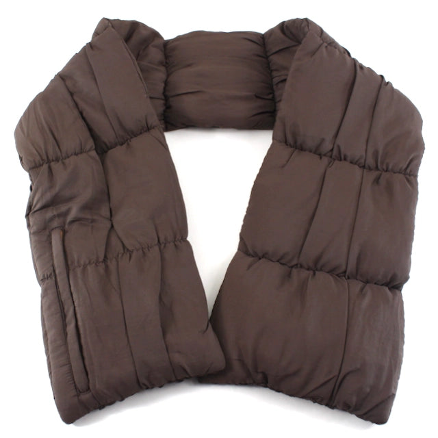 Scarf - Brown w/Zipper Pocket