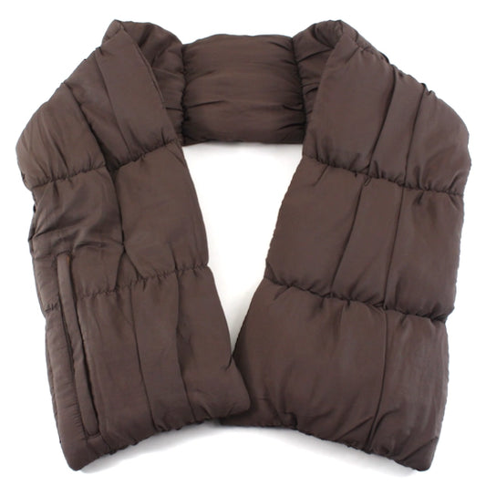 Scarf - Brown w/Zipper Pocket