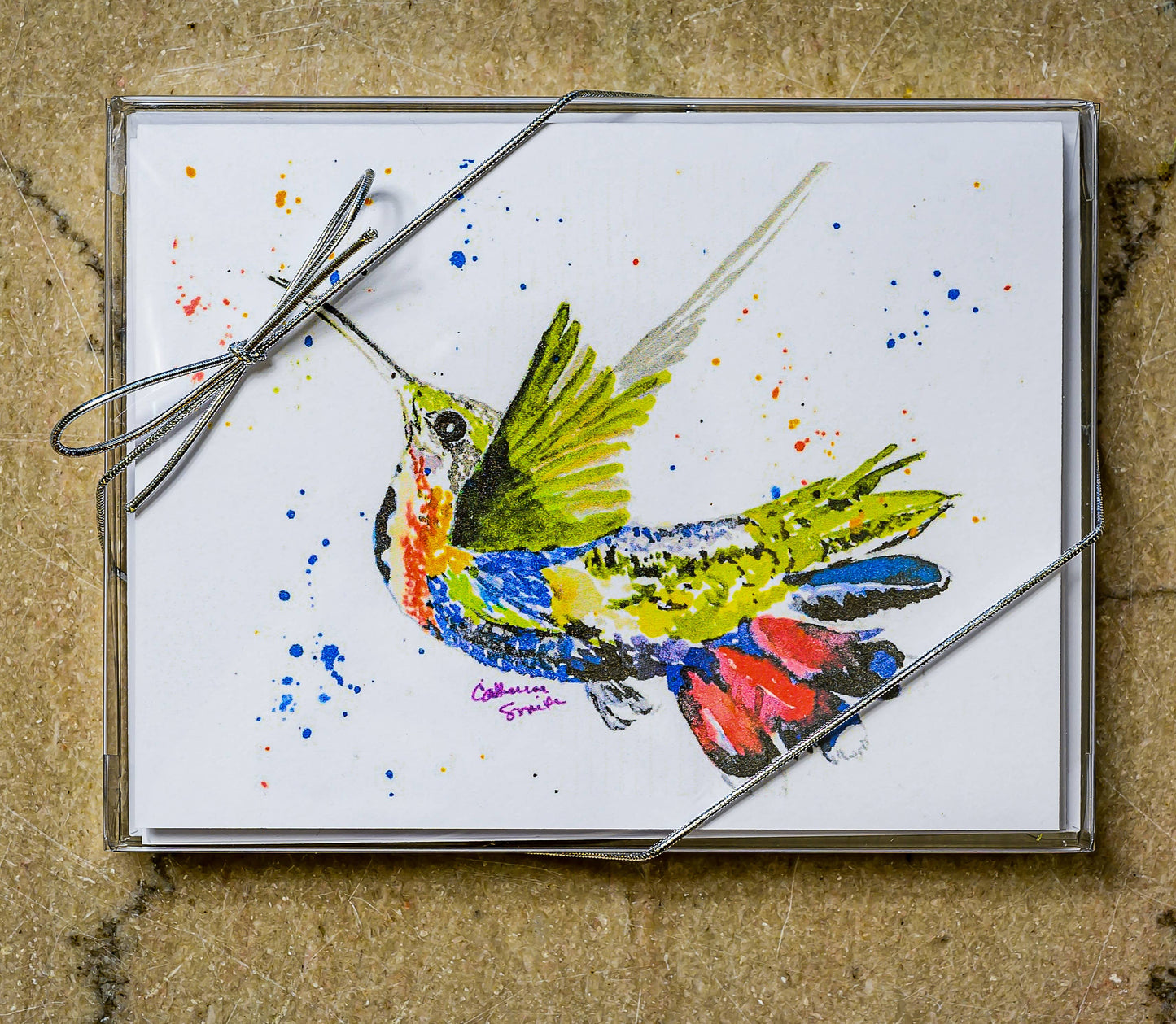 Southern Bird Studio - Mango Hummingbird Boxed Note Cards Set