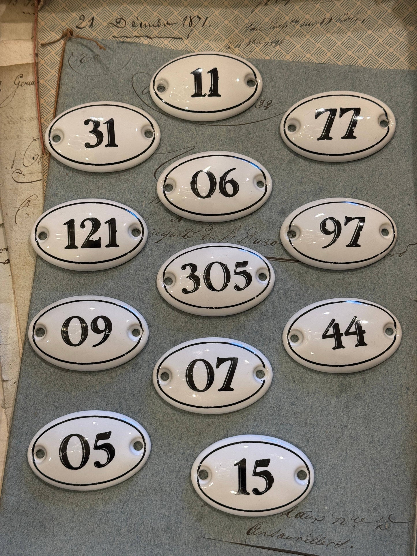 Monahan Papers - Porcelain Bisque Numbers