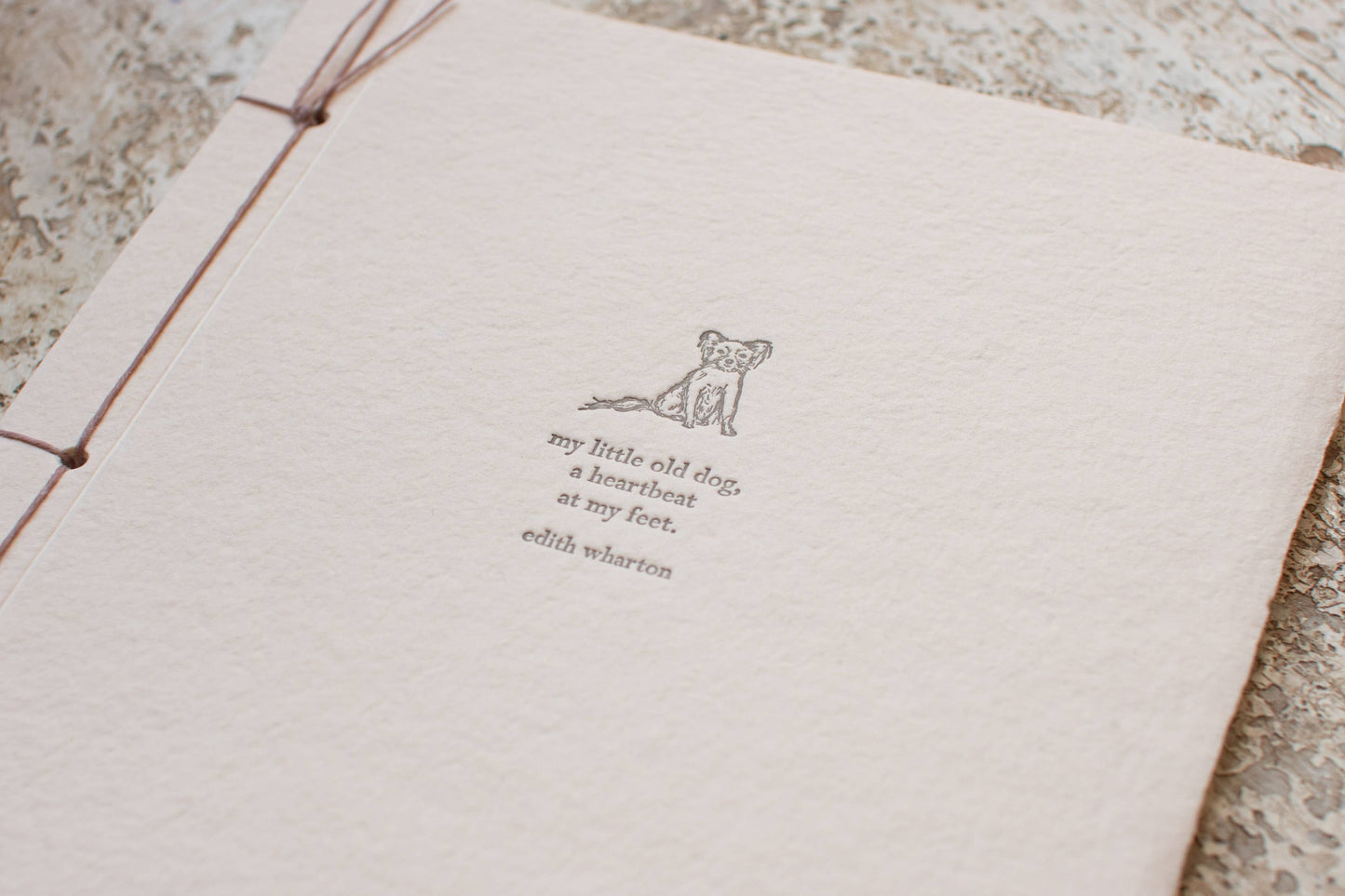 Oblation Papers & Press - Edith Wharton Handmade Paper Inspiration Journal