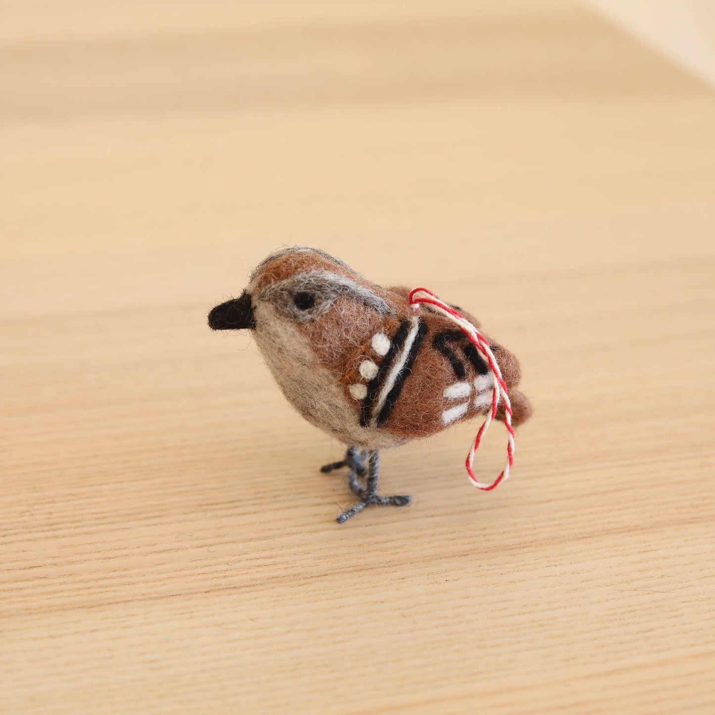 Deer Harbour Design - Felt Bird Ornament: Red (Robin)