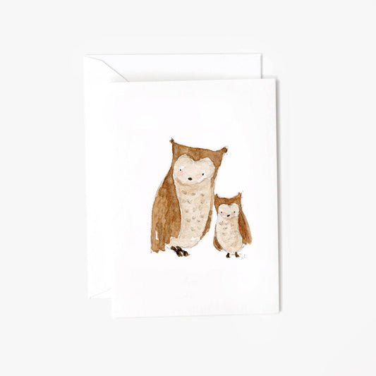 emily lex studio - Baby owl mini notecard