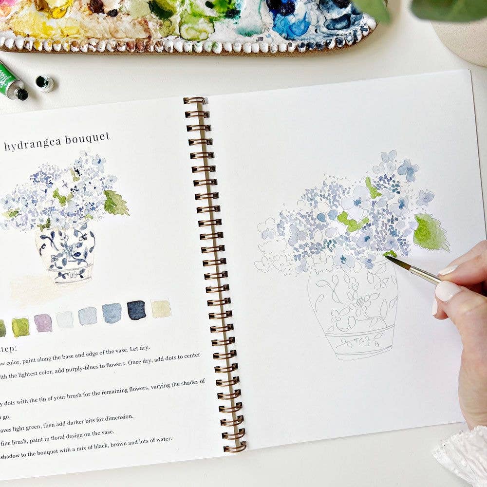 emily lex studio - Bouquets watercolor workbook