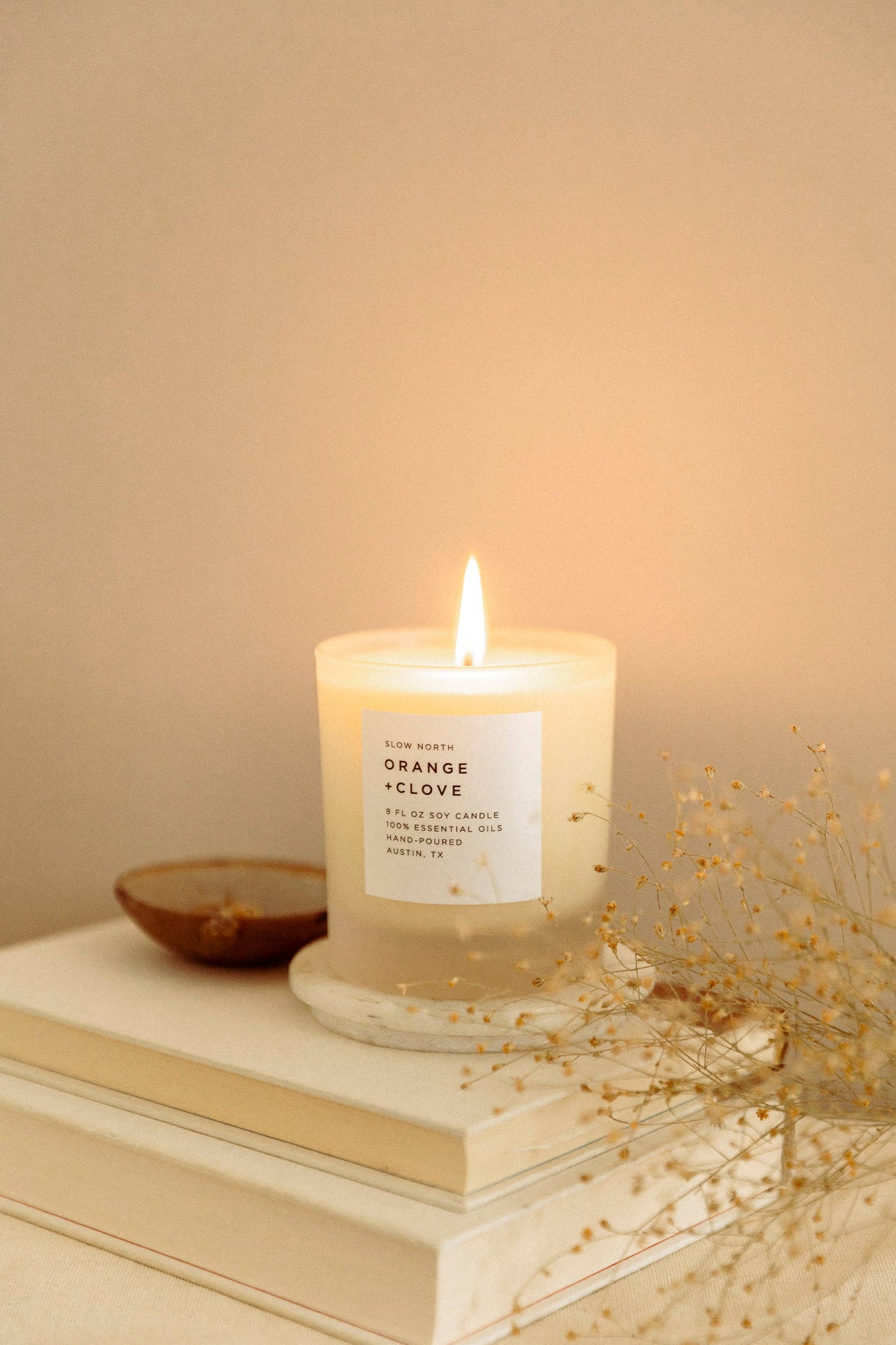 Slow North - Orange + Clove Frosted Candle