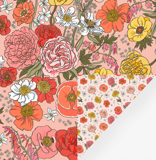 Botanica Paper Co. - GARDEN FLORA | Double Sided Wrapping Paper