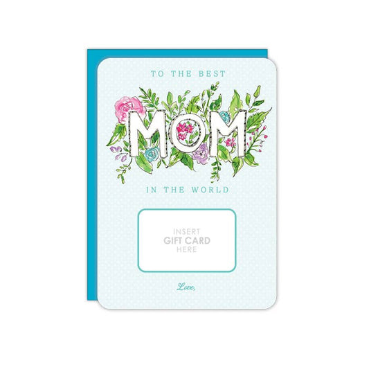 RosanneBeck Collections - Handpainted MOM Surrounded by Flowers Gift Card Greeting