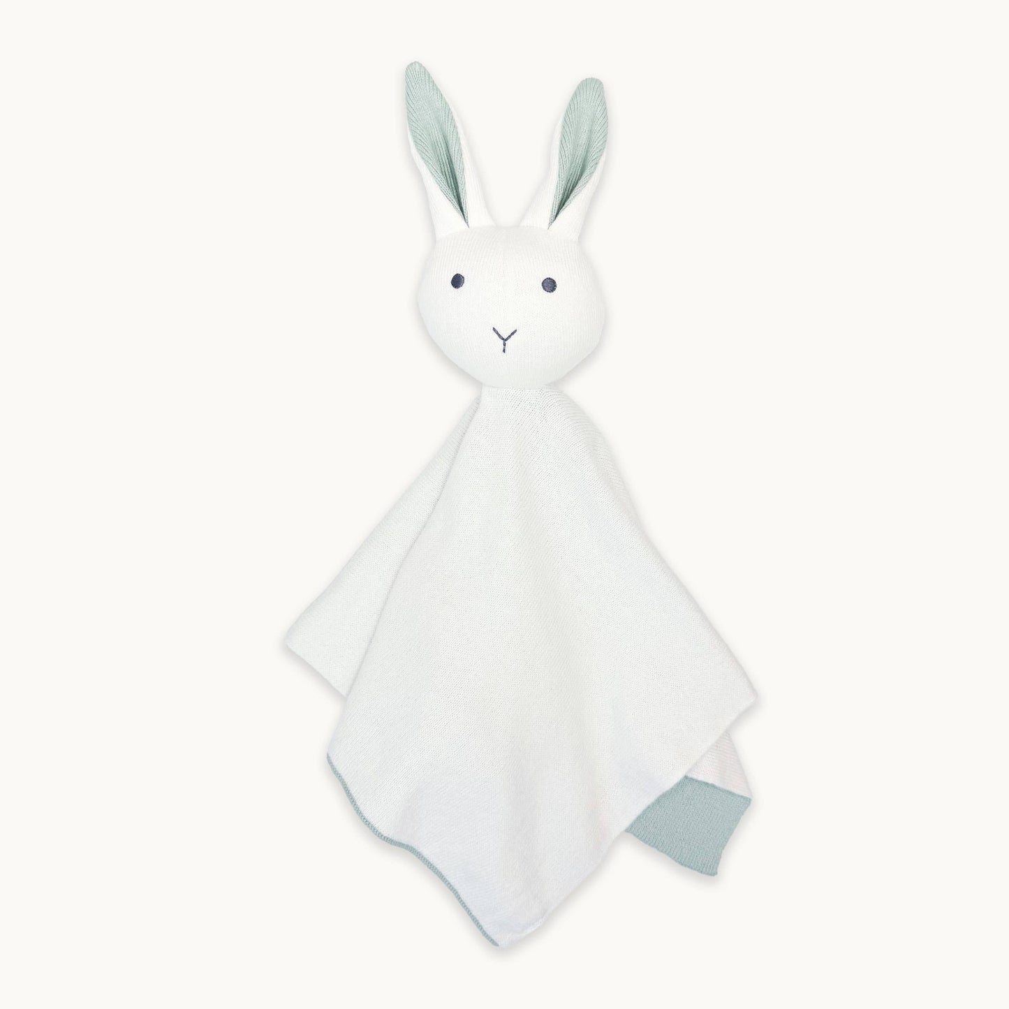 Viverano Organics - Bunny -Organic Baby Lovey Security Knit Blanket Cuddle Cloth