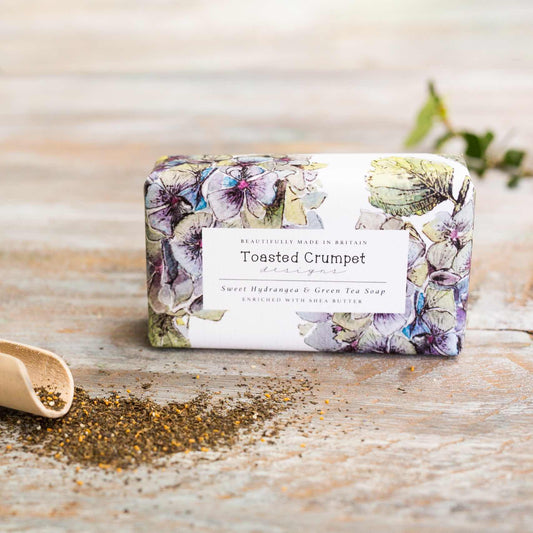 Toasted Crumpet - Sweet Hydrangea & Green Tea Soap 190G Soap Bar
