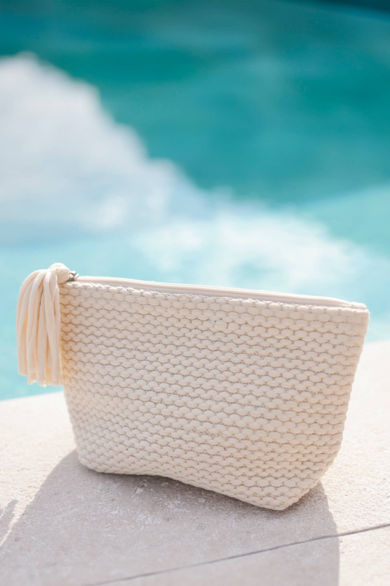 Shiraleah - MAVIS ZIP POUCH: Ivory