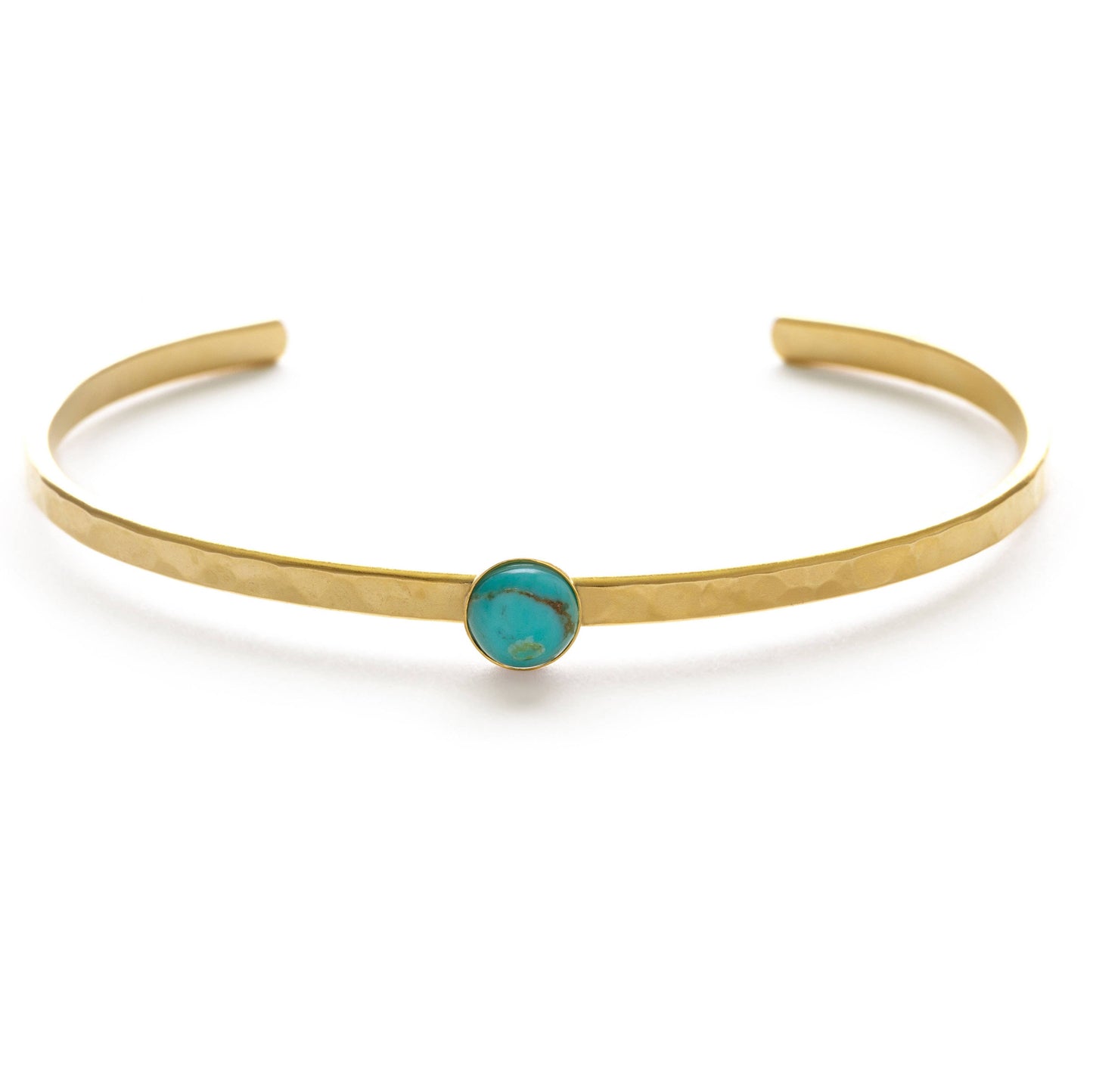 Amano Studio - 6mm Turquoise Hammered Cuff Bracelet