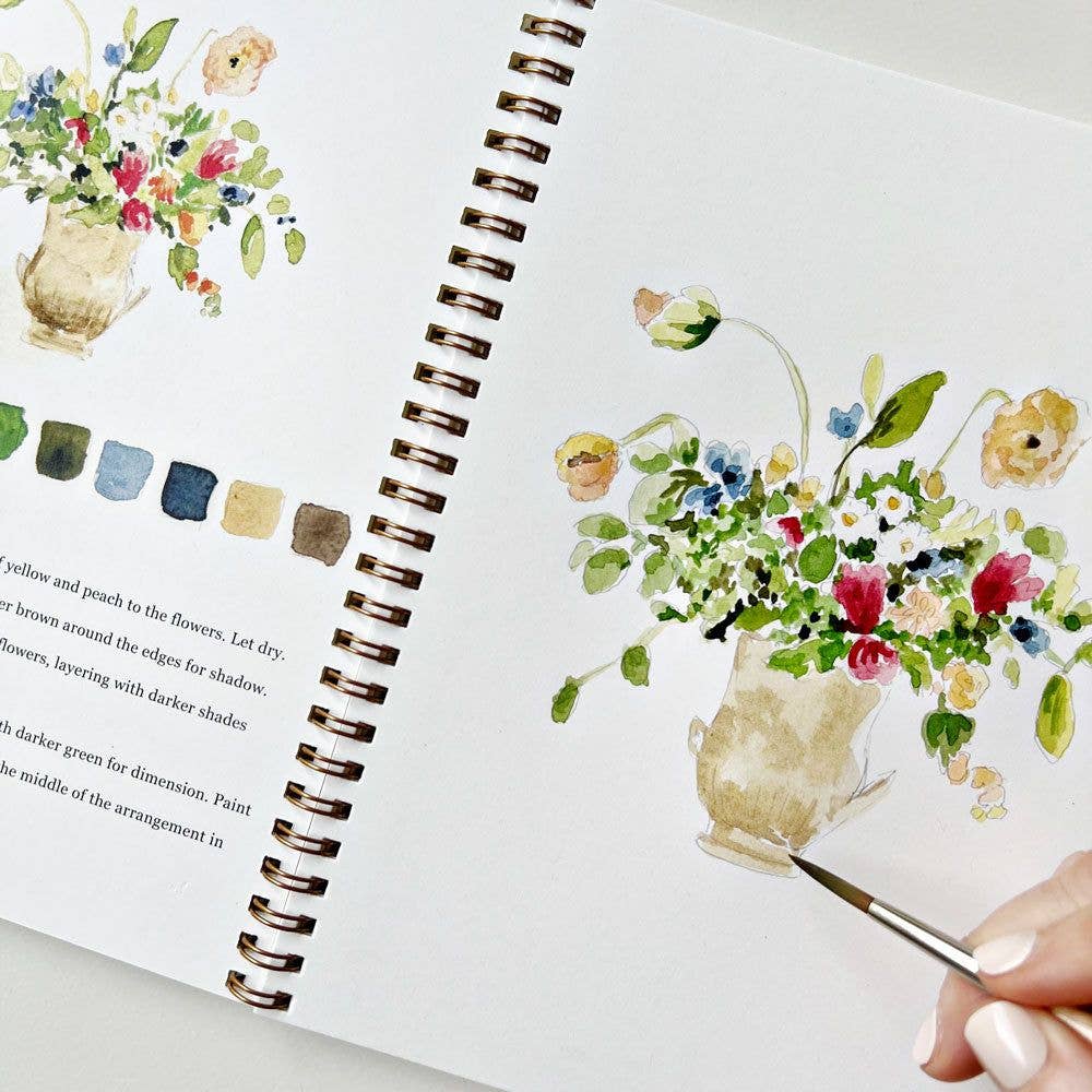 emily lex studio - Bouquets watercolor workbook