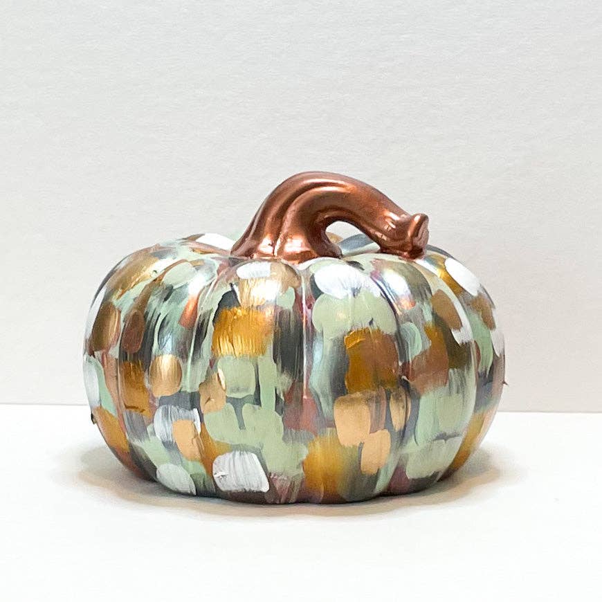 Jessica Reynolds Art - Copper Abstract Pumpkin