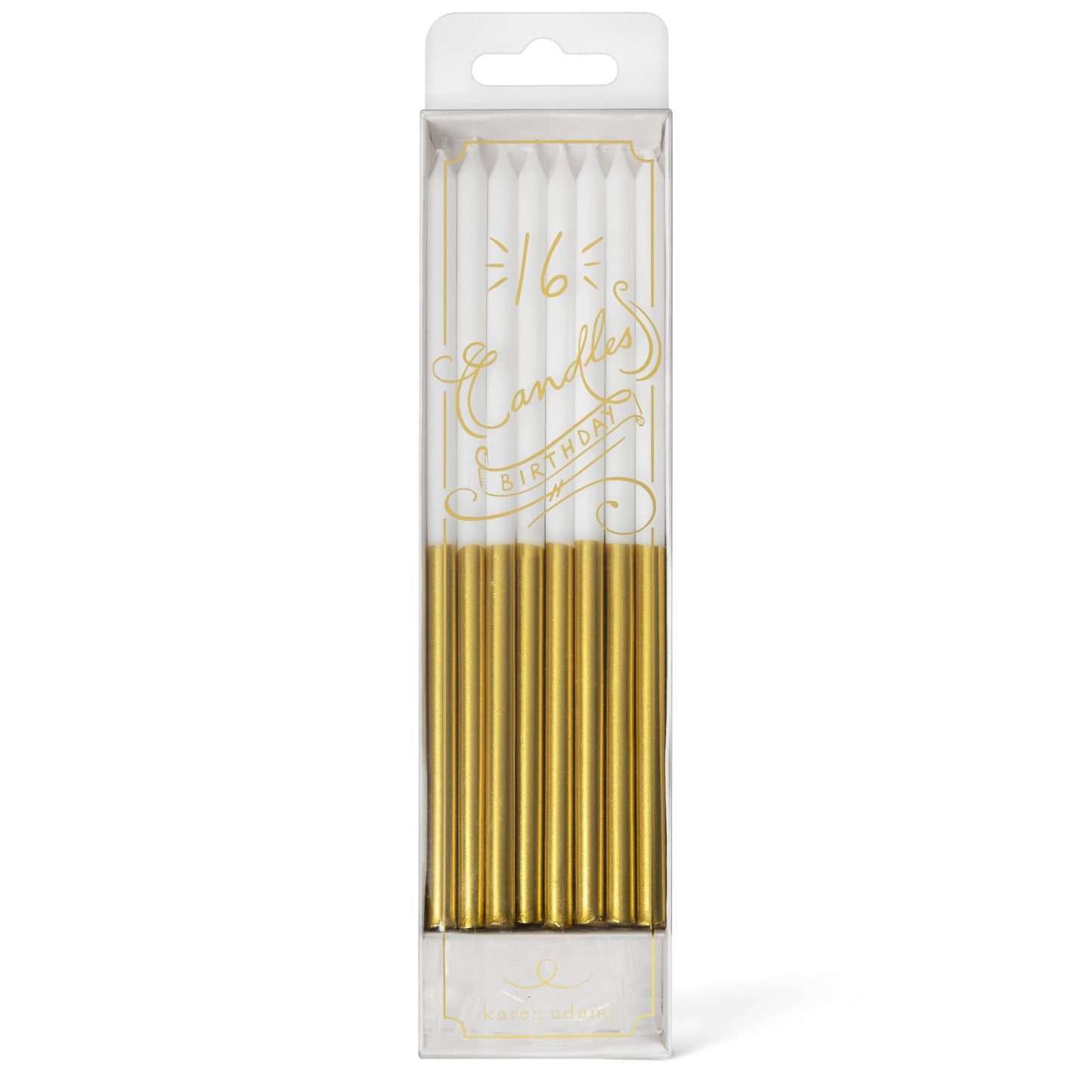 Karen Adams Designs - Birthday Candles: Metallic with Glitter