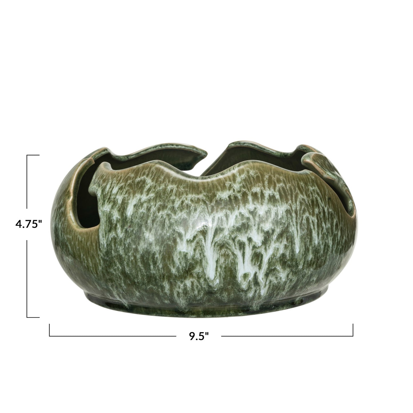 Stoneware Organic Shaped Bowl