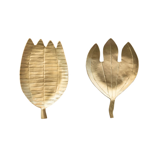 Brass Flower Shaped Dish, 2 Styles