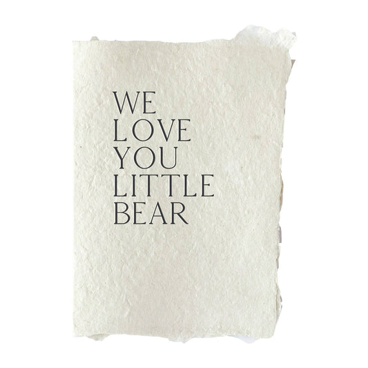 farmette - We love you little bear card