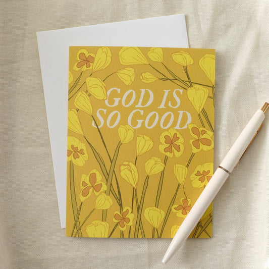annalisa v. sawtell - God Is So Good | Poppies | Botanical Greeting Card | A2