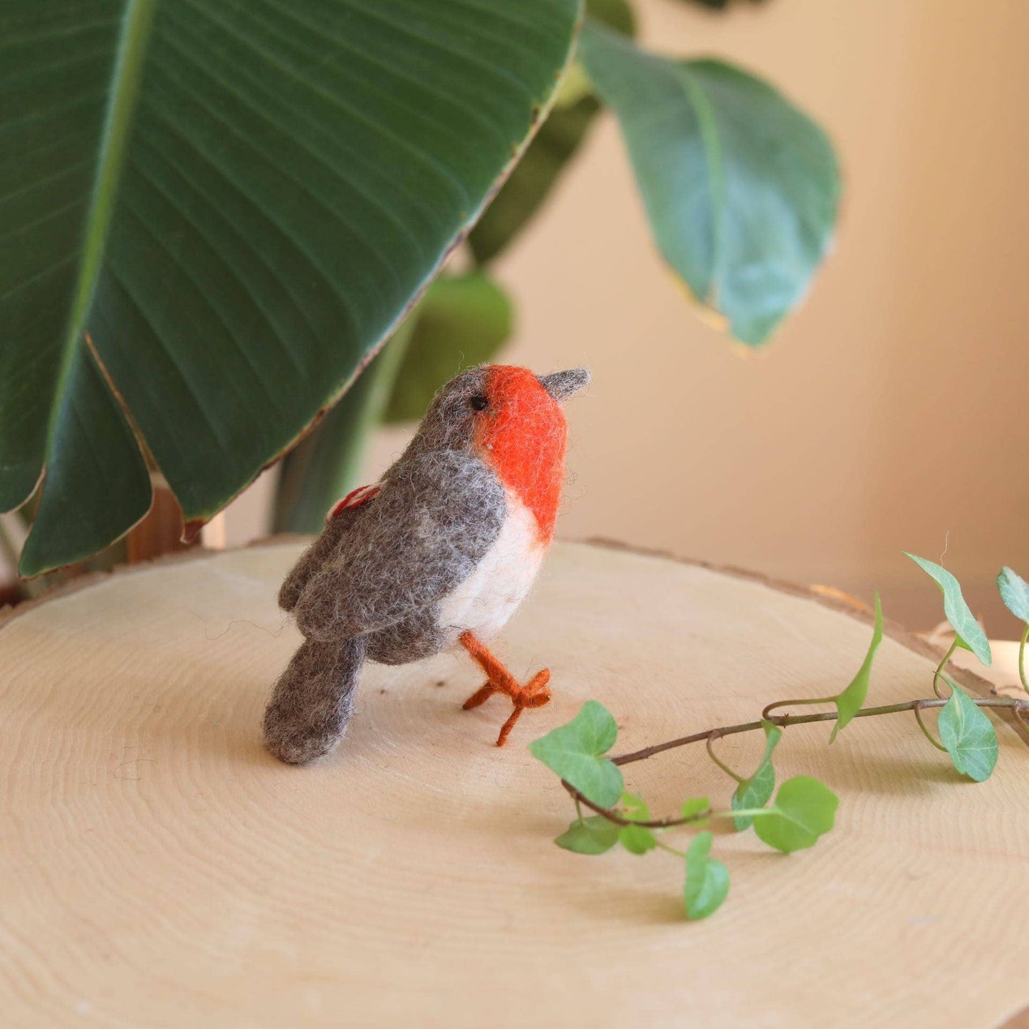 Deer Harbour Design - Felt Bird Ornament: Red (Robin)