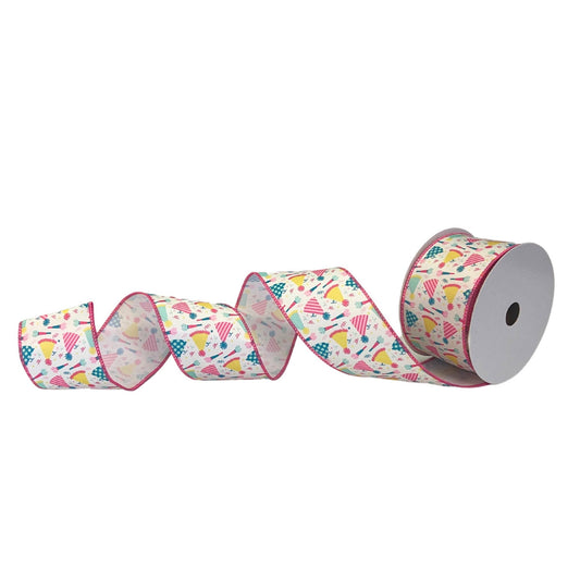 David Christopher's Collection - It's Party Time Multi Color Ribbon 2.5" x 10yd