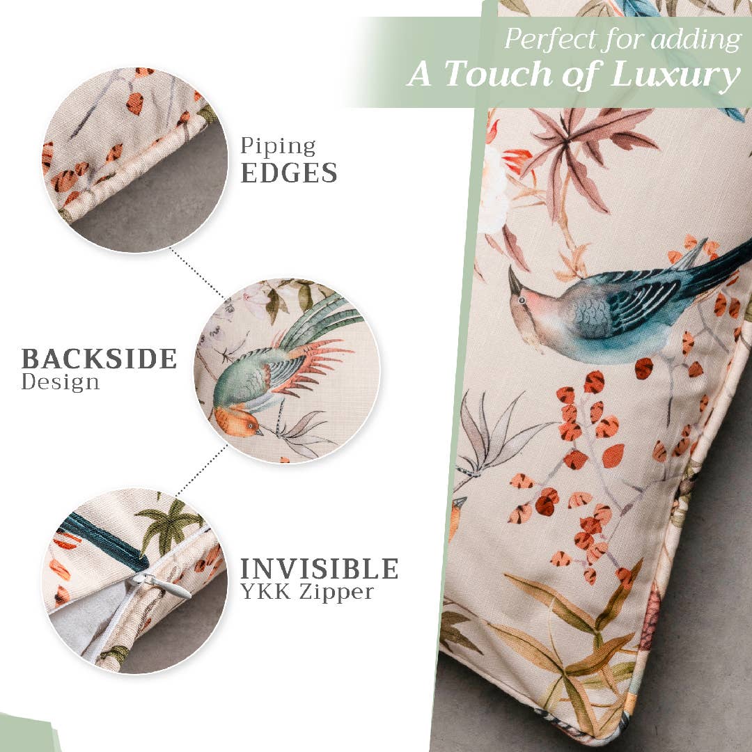 Maison d'Hermine - Design in Every Thread - Decorative Throw Pillow Cover - Hokuzai - Beige